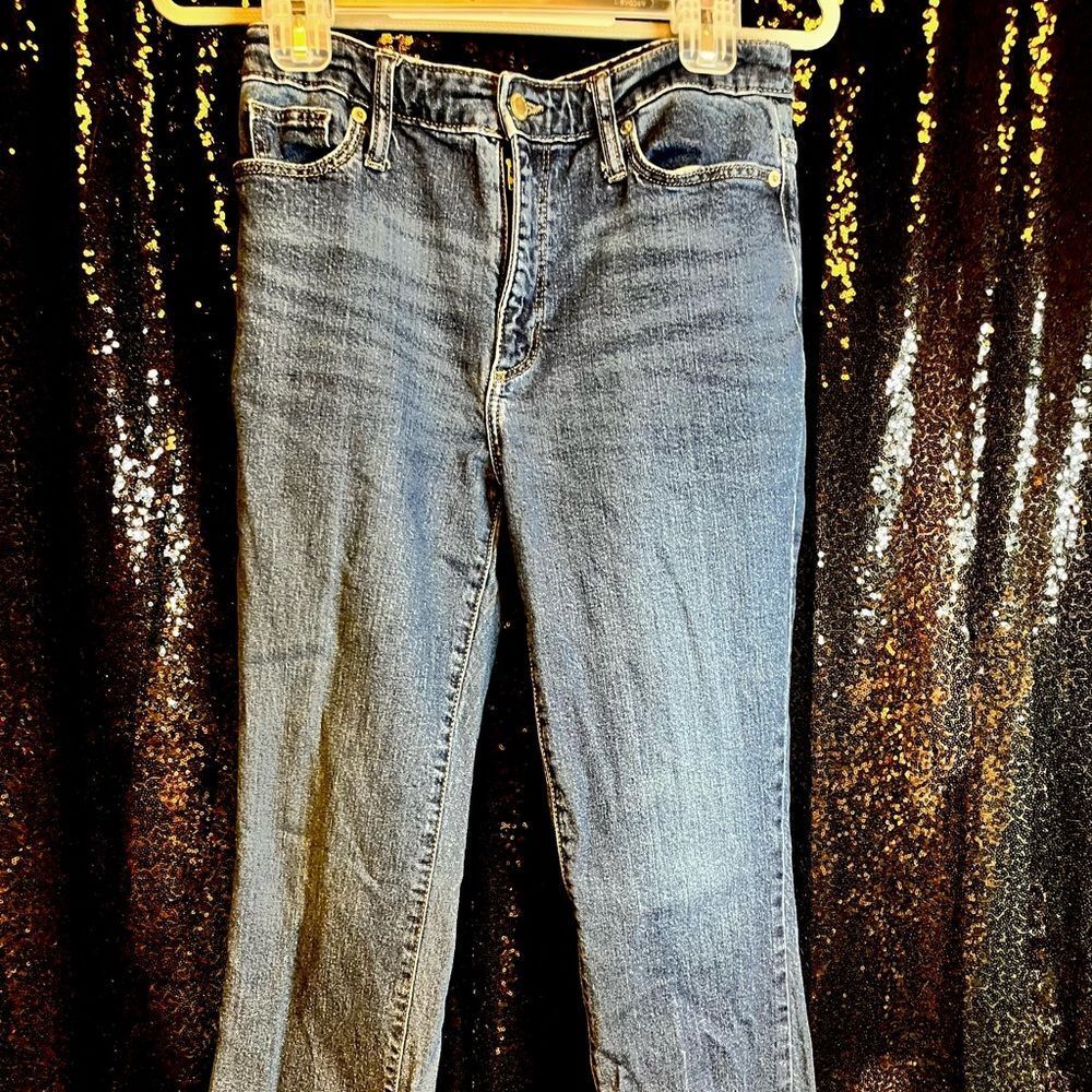 Universal Thread Dark Wash ankle Bootcut fringe Jeans